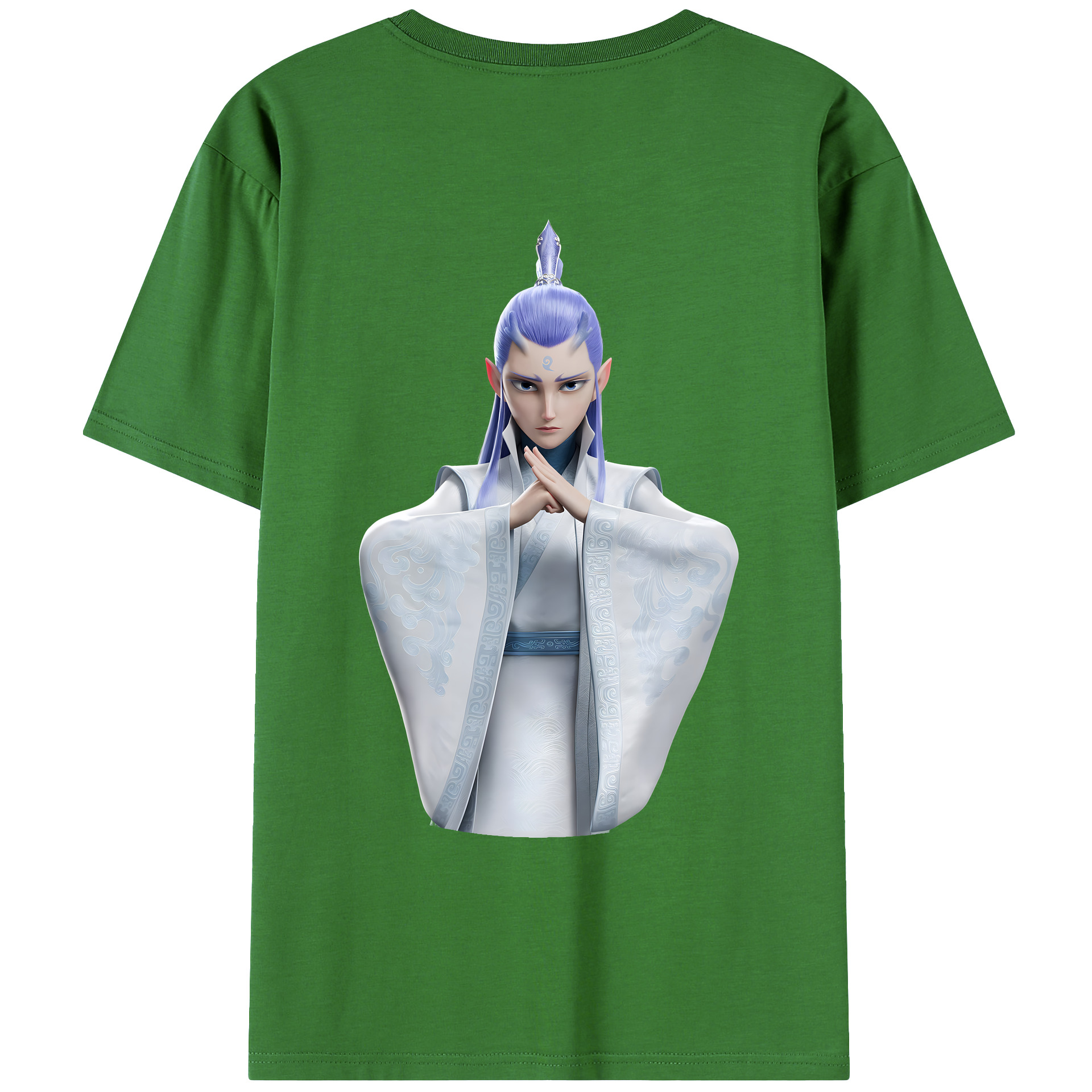 （画像用） Ne Zha 2 ナタ 魔童の大暴れ レディース半袖Tシャツ(バックプリント)